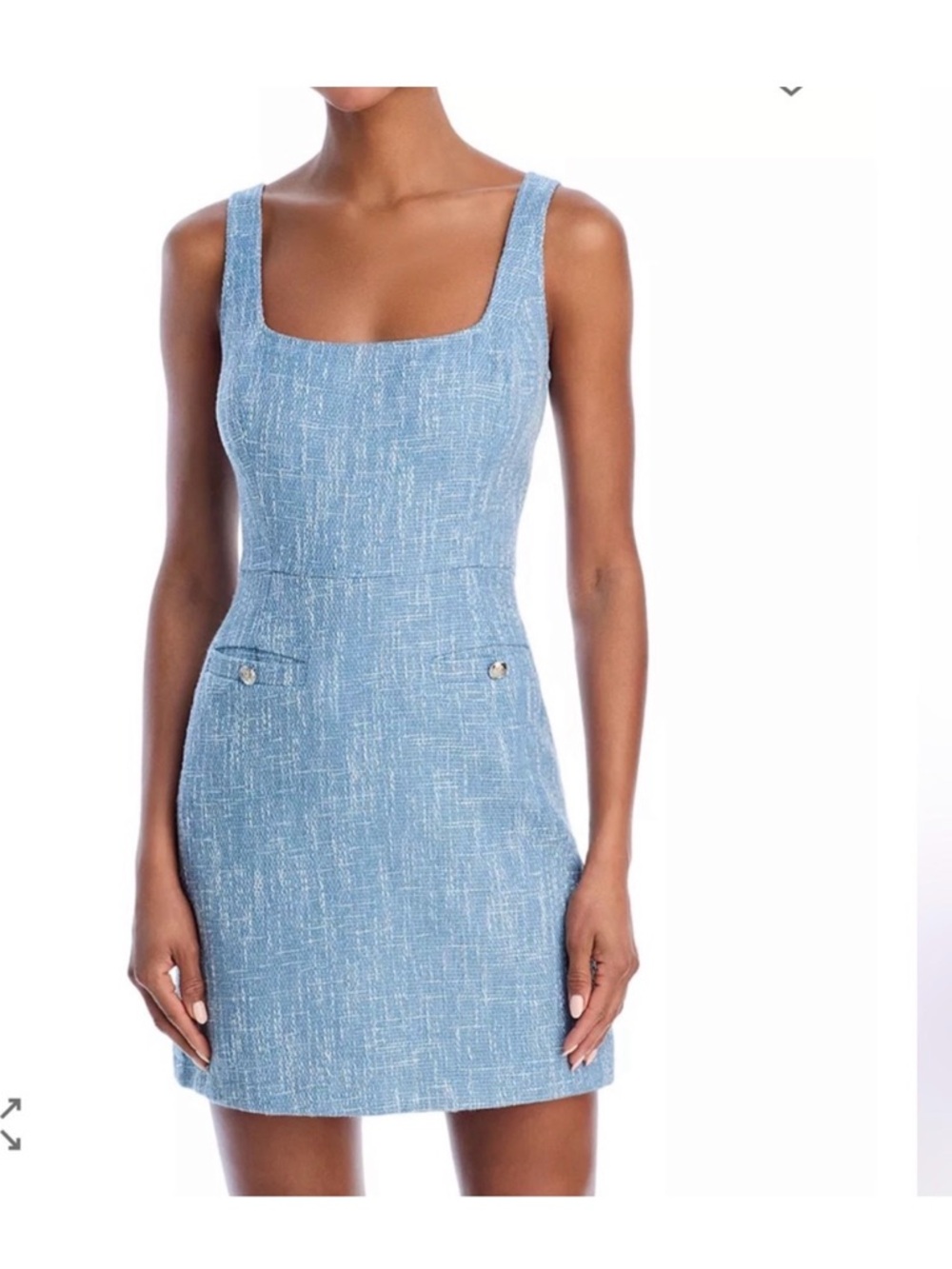NWT - Bloomingdale's AQUA tweed dress